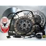 05-124CK.3C Stage 3 Ceramic Solid Flywheel Conversion Clutch Kit: Dodge Ram 2500, 3500, 4500, and 5500 G56 6 Speed Transmission - 13 in.