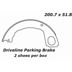 BS 979 Parking Brake Shoes: Chevy GMC 3500 4500 5500 Hino 155 195 Isuzu NPR NQR NRR - 7.90 in. x 2.04 in.