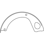 BS 1062 Parking Brake Shoes: Hino FA FB with Automatic Transmission, FD, FE FF
