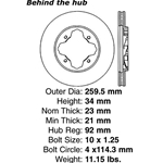 A high quality, direct fit OE replacement brake disc.
