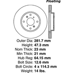 A high quality, direct fit OE replacement brake disc.