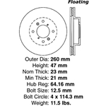 A high quality, direct fit OE replacement brake disc.