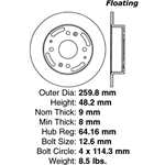 A high quality, direct fit OE replacement brake disc.