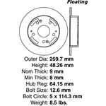 A high quality, direct fit OE replacement brake disc.
