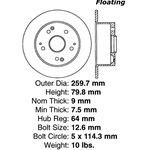 A high quality, direct fit OE replacement brake disc.