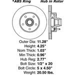 BR 65051 Brake Rotor: Front - Ford Pickup, SUV, Mazda Pickup, Mercury SUV