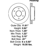 A high quality, direct fit OE replacement brake disc.