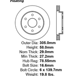 A high quality, direct fit OE replacement brake disc.