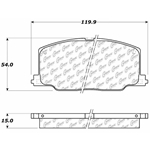 D0356 Ceramic Disc Brake Pads: Front - Lexus, Toyota