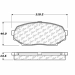 D0525 Ceramic Disc Brake Pads: Front - Mazda