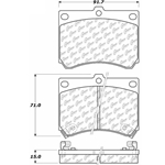 D0473 Ceramic Disc Brake Pads: Front - Ford, Mazda, Mercury