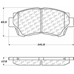 D0476 Ceramic Disc Brake Pads: Front - Lexus, Toyota
