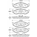 D0477 Ceramic Disc Brake Pads: Front - Jeep SUV