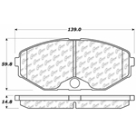 D0486 Ceramic Disc Brake Pads: Front - Infiniti SUV