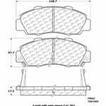 D0503 Ceramic Disc Brake Pads: Front - Acura, Honda, Isuzu