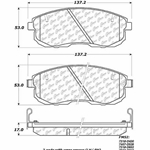 D0526 Ceramic Disc Brake Pads: Front - Nissan
