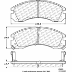 D0530 Ceramic Disc Brake Pads: Front - Dodge, Eagle, Mitsubishi , Plymouth