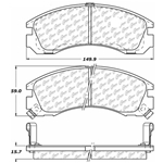D0723 Ceramic Disc Brake Pads: Front - Mitsubishi SUV