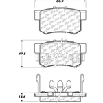 D1086 Ceramic Disc Brake Pads: Rear - Honda