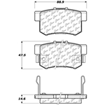 D0536 Ceramic Disc Brake Pads: Rear - Acura, Honda, Isuzu