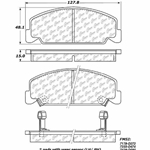 D0560 Ceramic Disc Brake Pads: Front - Honda