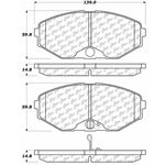 D0587 Ceramic Disc Brake Pads: Front - Infiniti