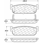 D0588 Ceramic Disc Brake Pads: Rear - Infiniti SUV