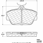 D0598 Ceramic Disc Brake Pads: Front - Ford, Lincoln , Mercury