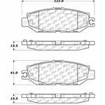 D0613 Ceramic Disc Brake Pads: Rear - Lexus, Toyota