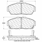 D0617 Ceramic Disc Brake Pads: Front - Acura, Honda