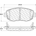 D0619 Ceramic Disc Brake Pads: Front - Lexus, Toyota