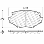 D0635 Ceramic Disc Brake Pads: Front - Mazda
