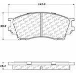 D0643 Ceramic Disc Brake Pads: Front - Mazda