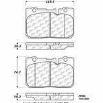 D0665 Ceramic Disc Brake Pads: Front - Lexus