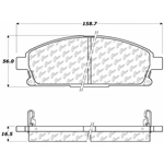 D0855 Ceramic Disc Brake Pads: Front - Acura SUV, Infiniti SUV, Nissan SUV