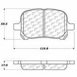 D0707 Ceramic Disc Brake Pads: Front - Lexus, Lexus SUV, Toyota