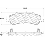 D0729 Ceramic Disc Brake Pads: Rear - Chevrolet SUV, GMC SUV, Isuzu SUV, Oldsmobile SUV