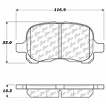 D0741 Ceramic Disc Brake Pads: Front- Chevrolet, Toyota