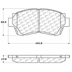 D0744 Ceramic Disc Brake Pads: Front - Toyota SUV