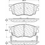 D0755 Ceramic Disc Brake Pads: Front - Mazda