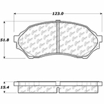 D0798 Ceramic Disc Brake Pads: Front - Mazda