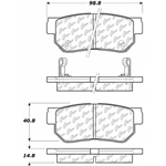 D0813 Ceramic Disc Brake Pads: Rear - Hyundai, Hyundai SUV, Kia, Kia SUV