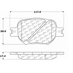 D0817 Ceramic Disc Brake Pads: Front - Scion, Toyota