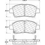 D0990 Ceramic Disc Brake Pads: Front - Scion