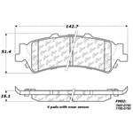 D0792A Ceramic Disc Brake Pads: Rear - Cadillac, Chevrolet Pickup, Van, GMC Pickup, Van