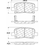 D0865 Ceramic Disc Brake Pads: Rear - Acura SUV, Honda SUV
