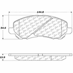 D0866 Ceramic Disc Brake Pads: Front - Chrysler, Dodge, Jeep SUV, Mitsubishi, SUV