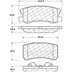 D0868 Ceramic Disc Brake Pads: Rear - Mitsubishi, Van