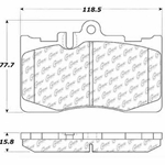 D0870 Ceramic Disc Brake Pads: Front - Lexus