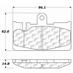 D0871 Ceramic Disc Brake Pads: Rear - Lexus